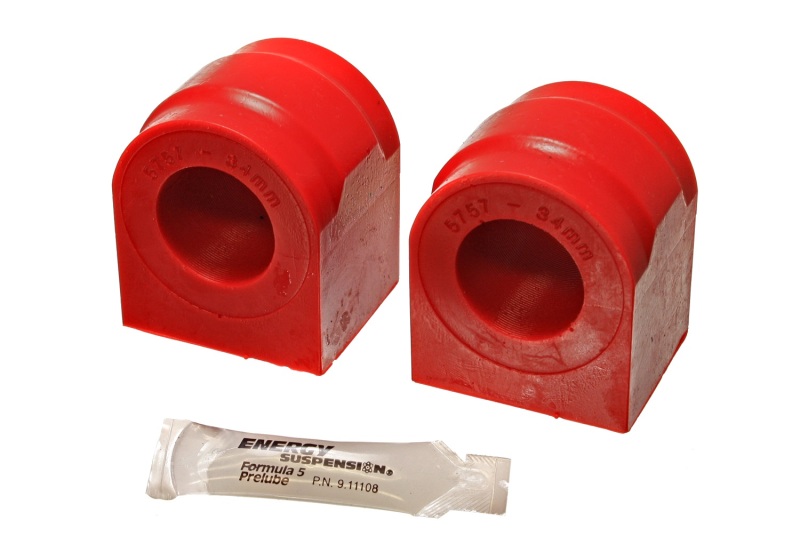 Energy Suspension 04-06 Ford F100/F150 2wd 34mm Red Front Sway Bar Bushing Set thumbnail 3
