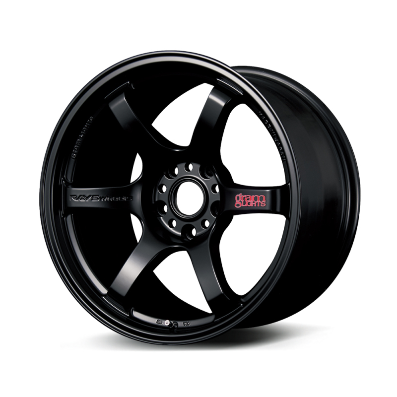 Gram Lights 57DR 18x8.5 +37 5x114.3 Semi Gloss Black Wheel