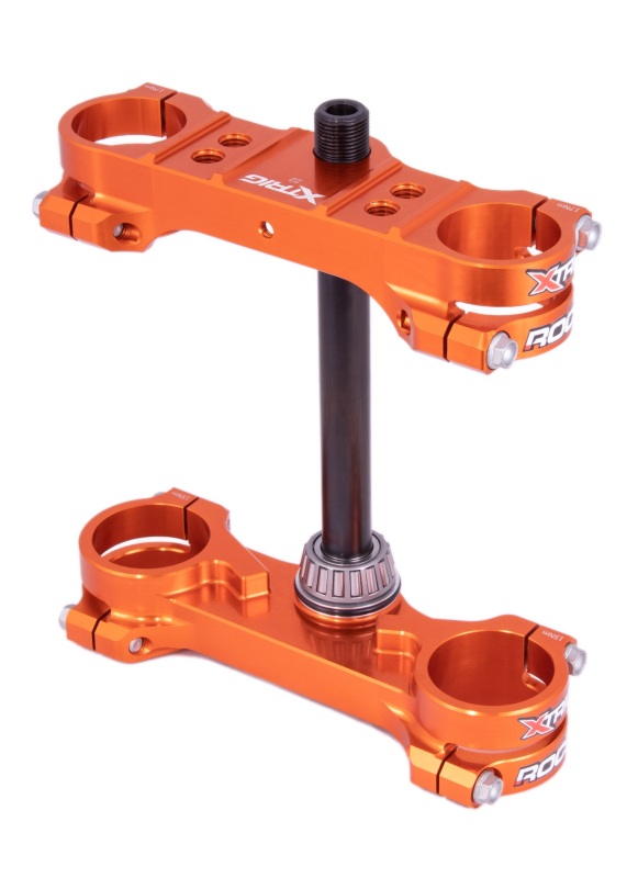 XTrig 2024 KTM 65 SX /Husqvarna TC 65/ GasGas MC 65 ROCS Tech Clamp M12 - Orange thumbnail 2