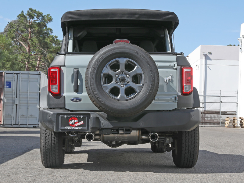 aFe 2021+ Ford Bronco L4-2.3L (t) / V6-2.7L (tt) Vulcan 3in. to 2.5in. SS Cat-Back - Polished thumbnail 8