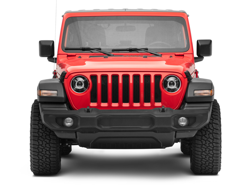 Raxiom 18-22 Jeep Wrangler JL/ JT 9-Inch LED Headlights w/ DRL and Halo- Black Housing (Clear Lens) thumbnail 6