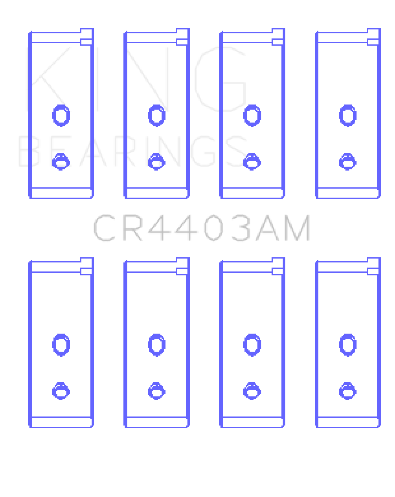 King Engine Bearings Austin/MG B-Series (Size Standard) Connecting Rod Bearing Set thumbnail 2