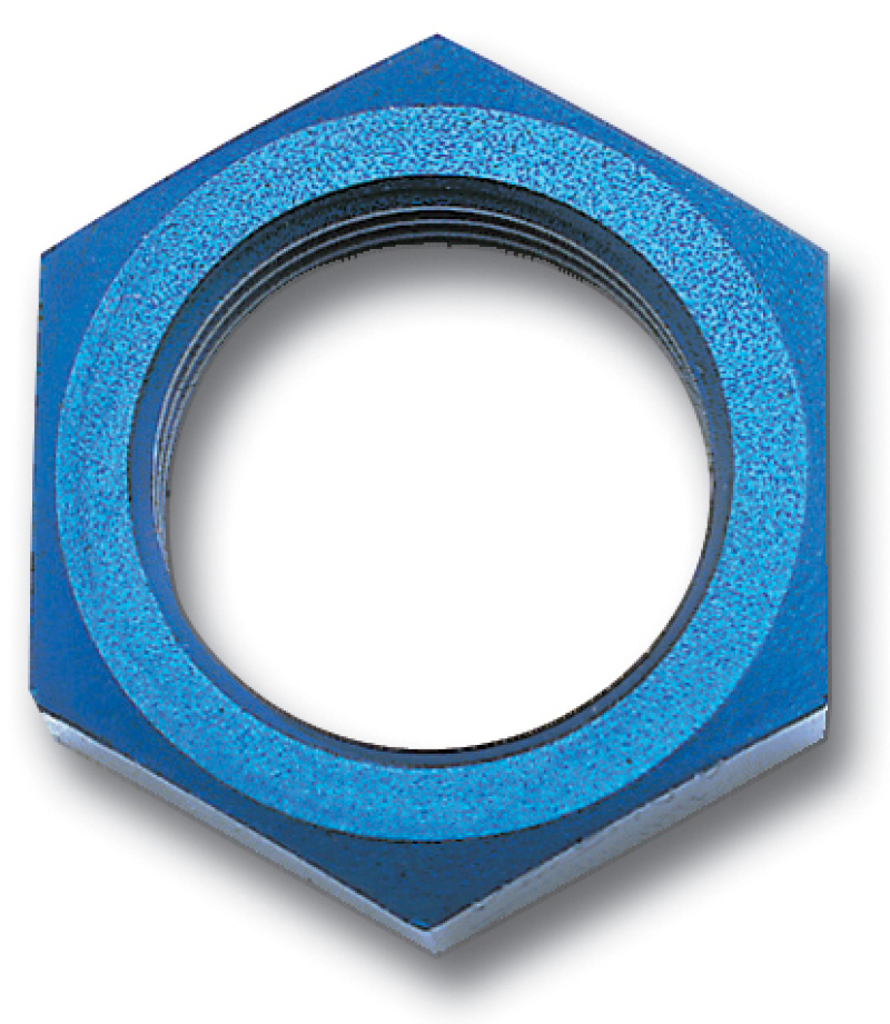 Russell Performance -4 AN Bulkhead Nuts 7/16in -20 Thread Size (Blue) thumbnail 5