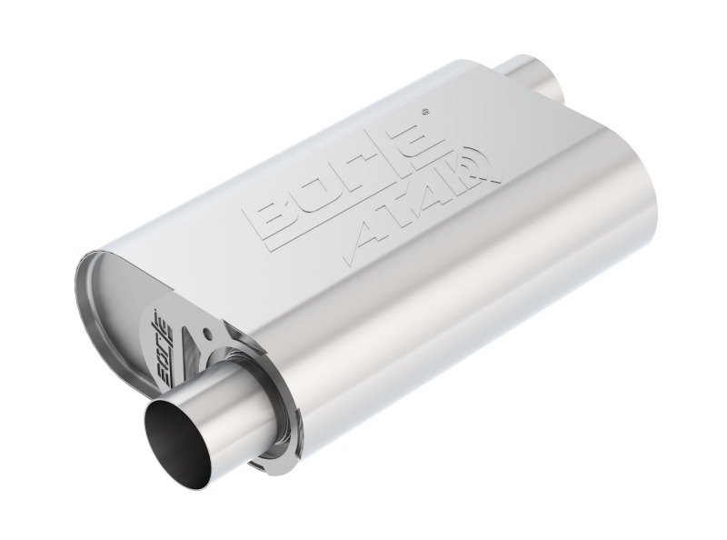 Borla CrateMuffler Small Block Chevrolet ATAK 2.5in Offset/Offset 14inx4.35inx9in Muffler thumbnail 7