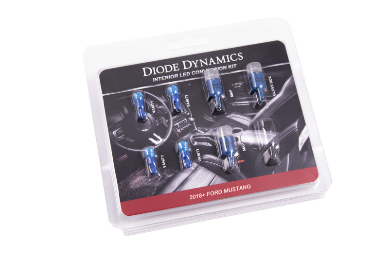 Diode Dynamics 18-19 Mustang Stage 2 Mustang Interior LED Light Kit - Blue thumbnail 2