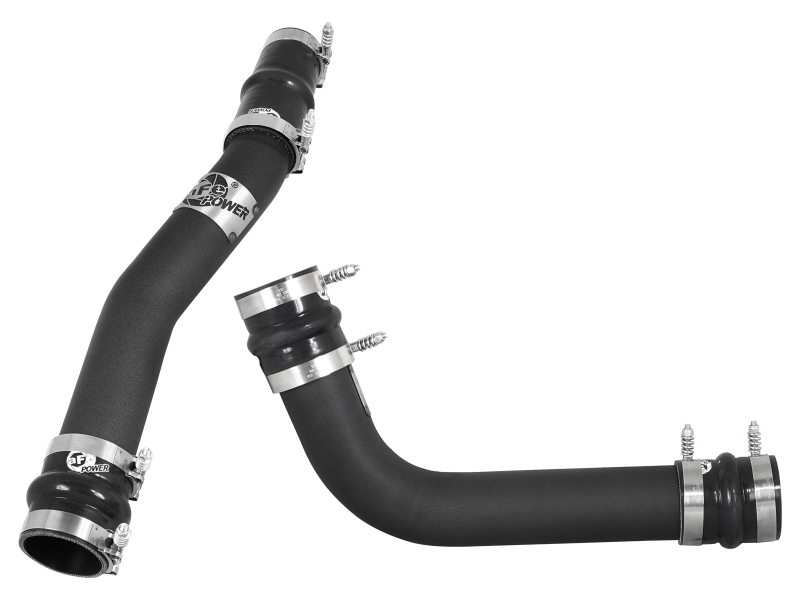 BladeRunner 3 IN Aluminum Hot and Cold Charge Pipe Kit Black