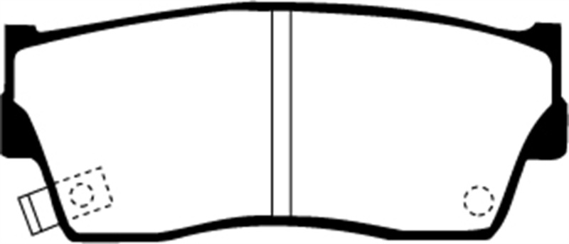 EBC 98-00 Chevrolet Tracker 1.6 (2 Door) Greenstuff Front Brake Pads thumbnail 2