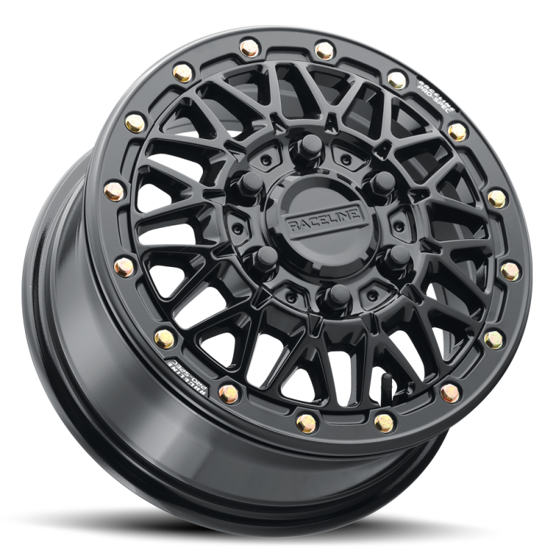 Raceline A15 Omega 15x7in / 5x114.3 BP / 25mm Offset / 68mm Bore - Gloss Black thumbnail 2