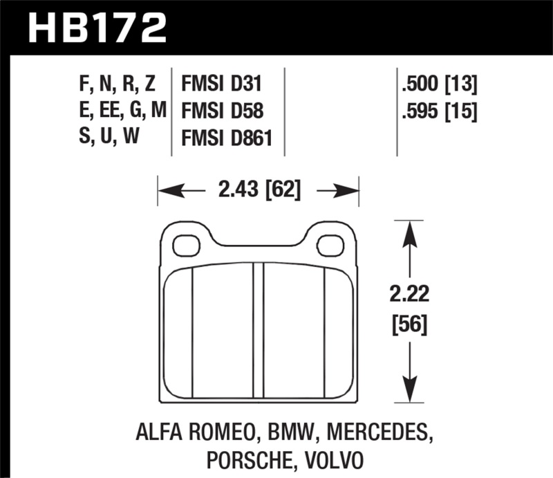 Hawk HPS Street Brake Pads thumbnail 6