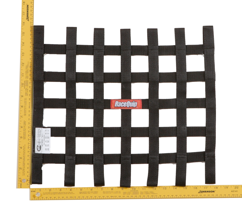 RaceQuip Black 15 X 18 SFI Ribbon Net thumbnail 2