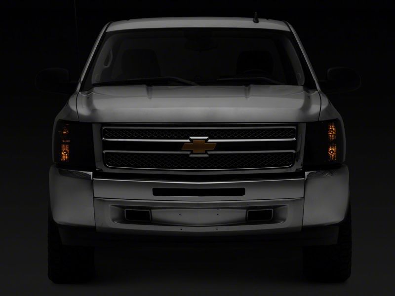 Raxiom 07-14 Chevrolet Silverado 1500 HD Axial OEM Rep Headlights- Chrome Housing- Smoked Lens thumbnail 3