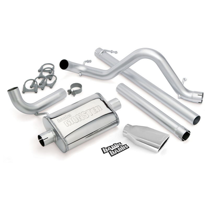 Banks Power 07-11 Jeep 3.8L Wrangler Unlimited - 4dr Monster Exh Sys - SS Single Exh w/ Chrome Tip thumbnail 5