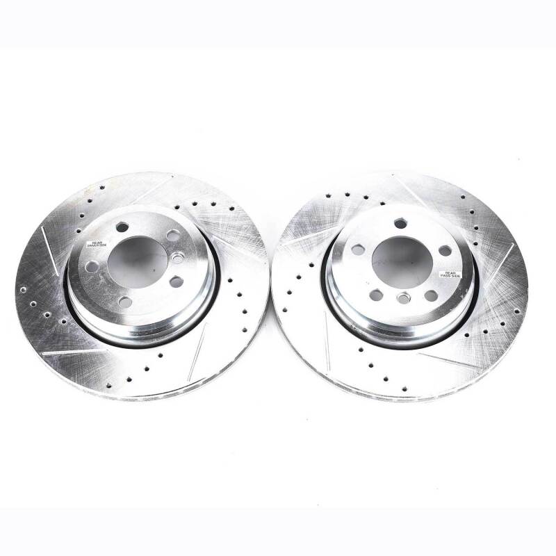 Power Stop 02-05 BMW 745i Rear Evolution Drilled & Slotted Rotors - Pair thumbnail 2