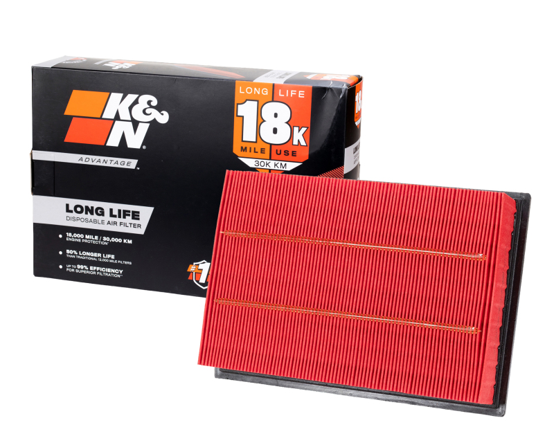K&N Advantage Air Filter 18K Miles Ford Escape 01-10 Mazda Tribute 01-09 Mer Marin er 05-09 thumbnail 3