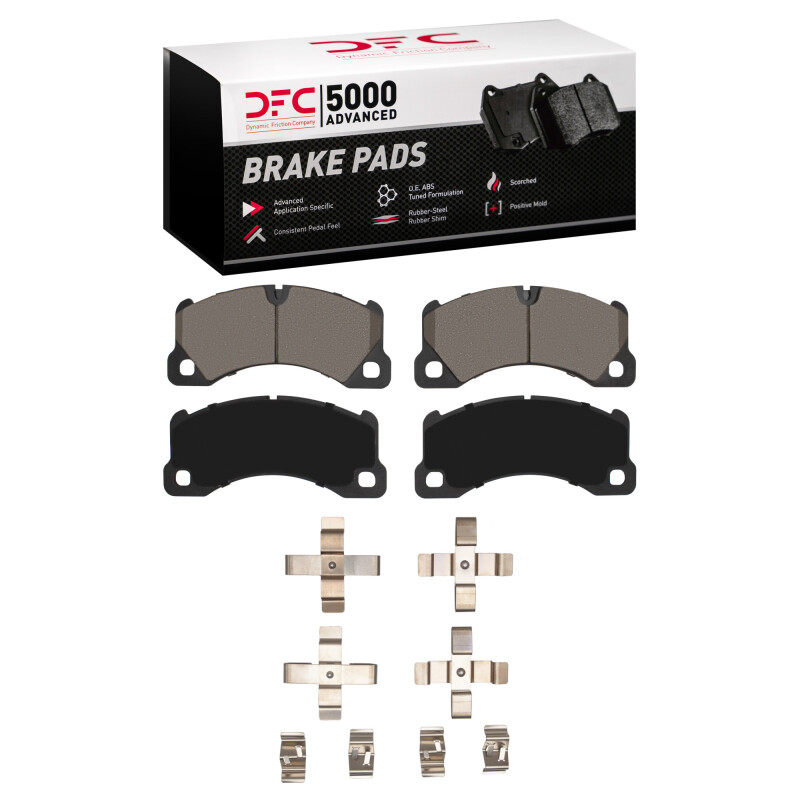 DFC 5000 Advanced Pads - Low-Metallic and Hardware Kit