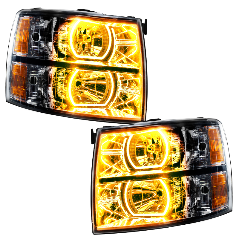 Oracle 07-13 Chevrolet Silverado SMD HL - Black - Square - ColorSHIFT w/ BC1 Controller thumbnail 5