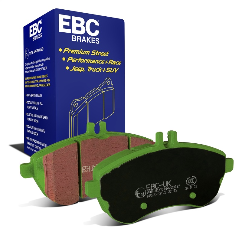 EBC 12-14 Mercedes-Benz C250 (W204) 1.8 Turbo Greenstuff Front Brake Pads thumbnail 2