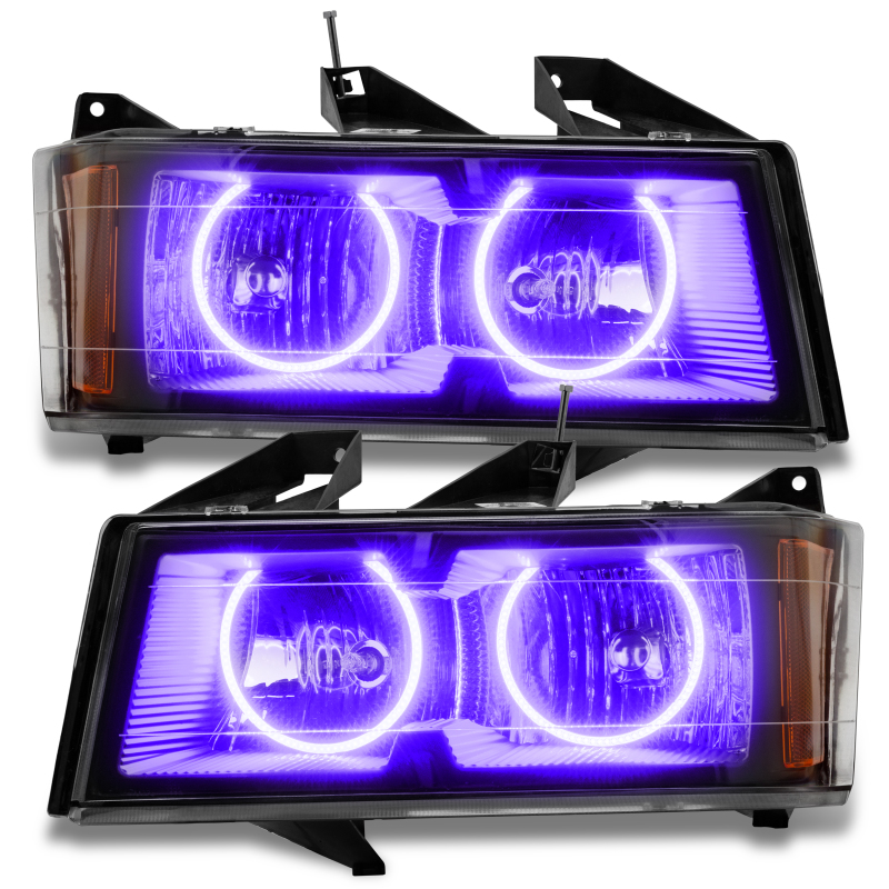 Oracle Lighting 04-12 Chevrolet Colorado Pre-Assembled LED Halo Headlights -UV/Purple thumbnail 2