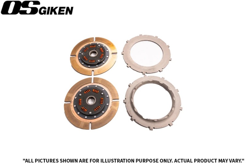 OS Giken Mitsubishi CZ4A Evo X/Overhaul A TR Series Twin Plate Clutch Kit