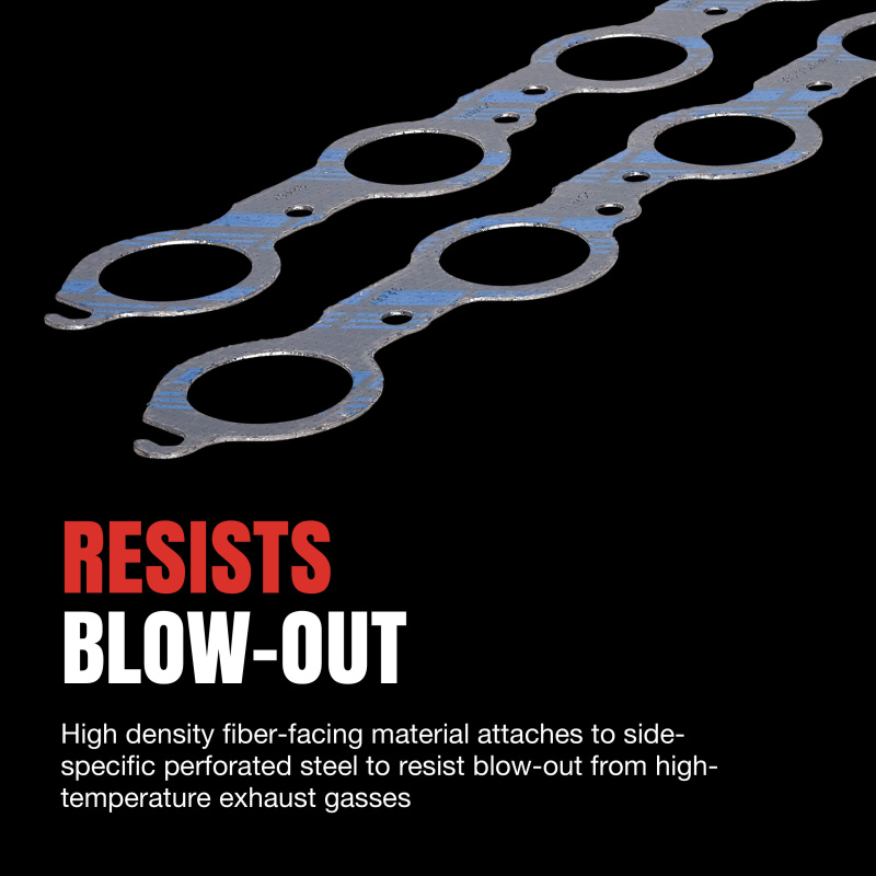 Fel-Pro Chevrolet Small Block 262/265/267/283/302 Exhaust Manifold Gasket Set - 1.50x1.50in Port