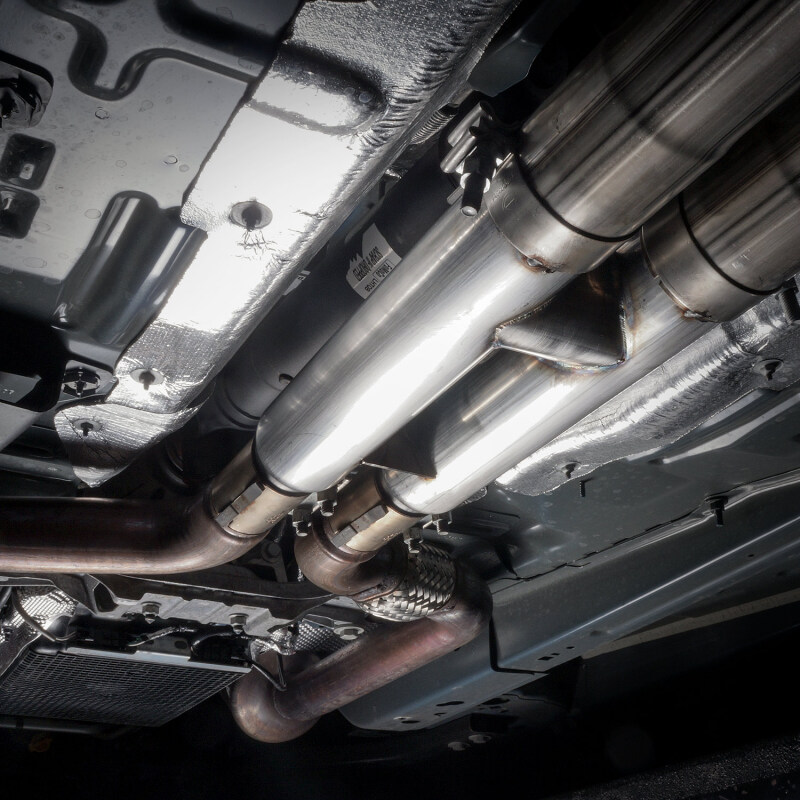 Stainless Works 2018+ Ford Mustang GT 3in Redline Series Catback H-Pipe w/Active Valves & Quad Tips thumbnail 8
