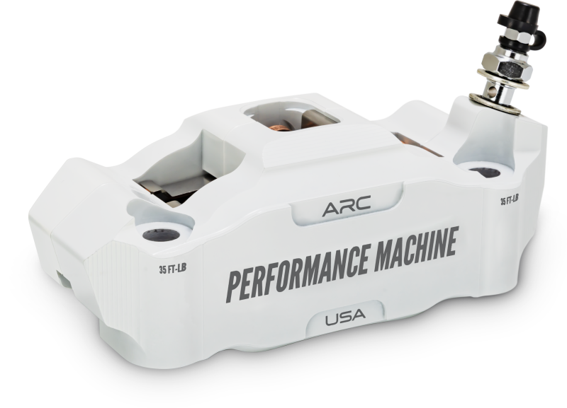 Performance Machine 125 x 4 Race Series Radial Mount Caliper with ARC - Right - White