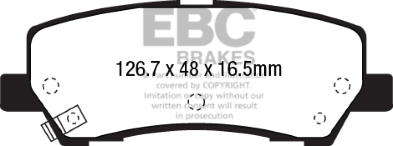 EBC S4 Brake Pad and Rotor Kit (1x ebcUSR7696, 1x ebcDP33041C) thumbnail 8