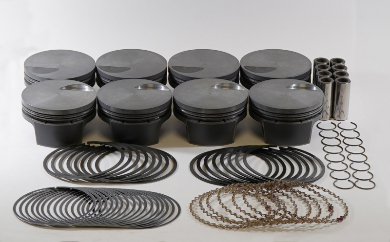 Mahle MS Piston Set BBC Mar 509ci 4.50in Bore 4in Stroke 6.135in Rod 0.990 Pin -3cc 9.0 CR Set of 8 thumbnail 2