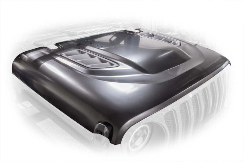 DV8 Offroad 18+ Jeep JL Rubicon Replica Hood thumbnail 4