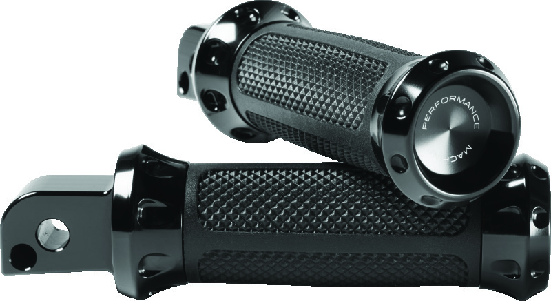 Performance Machine Footpegs Overdrive Passenger - Black Ano