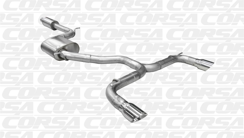 Corsa 2014-2016 Volkswagen GTI Mk7 Polished Sport 3.0in Cat-Back Dual Rear Exit thumbnail 3