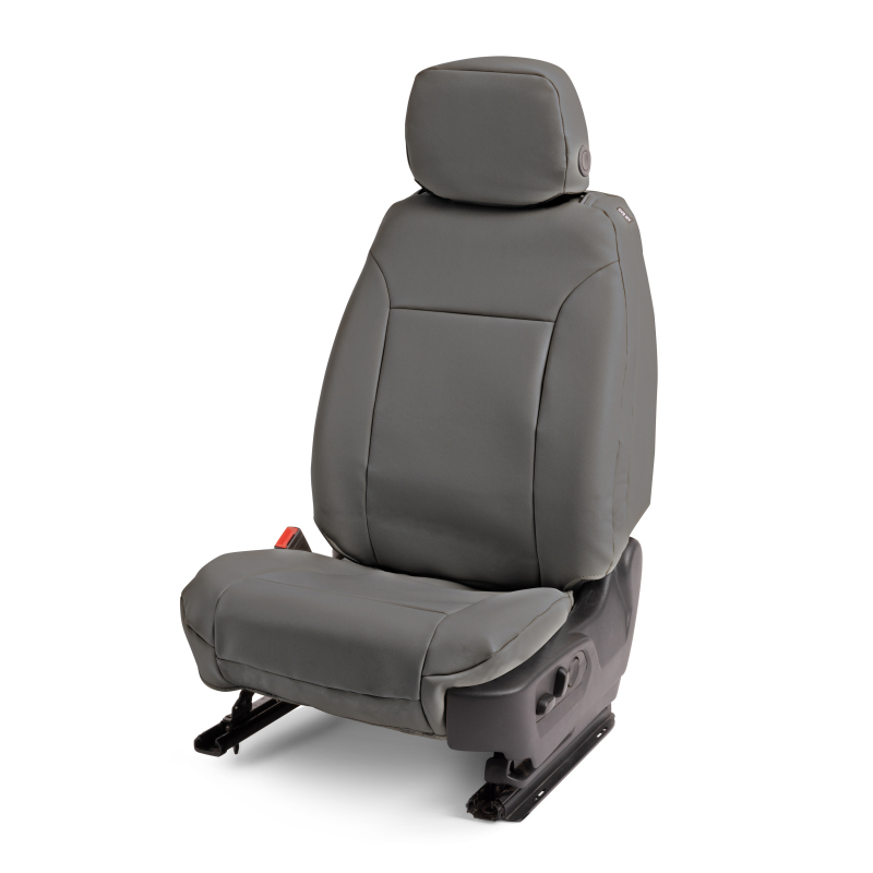 Covercraft 22-24 Chevrolet Silverado Leatherette PrecisionFit Custom Front Row Seat Covers - Stone