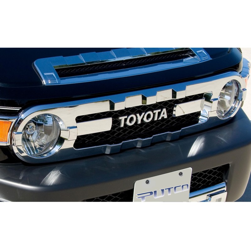 Putco 07-14 Toyota FJ Cruiser Chrome Trim Grille Covers thumbnail 5