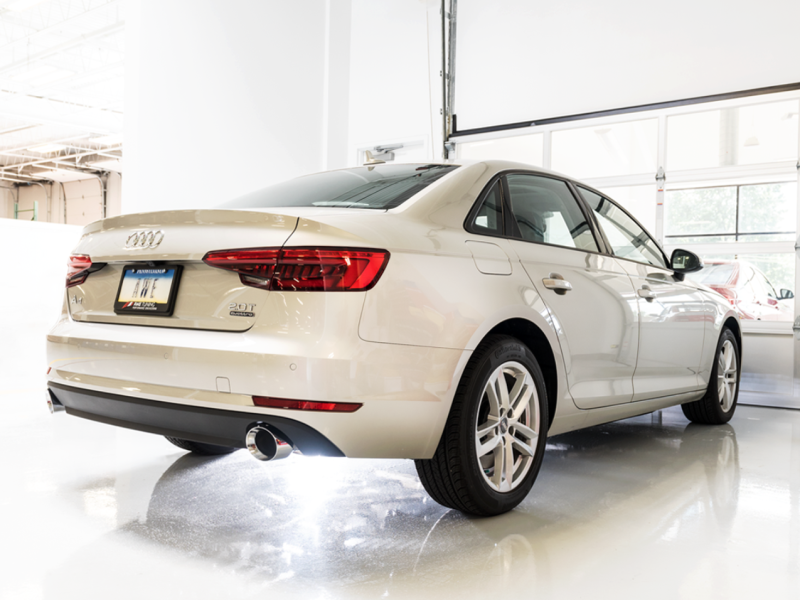 AWE Tuning Audi B9 A4 Touring Edition Exhaust Dual Outlet - Chrome Silver Tips (Includes DP) thumbnail 9