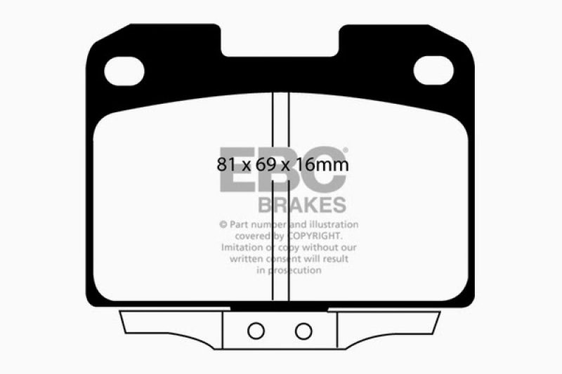 EBC 94-96 Dodge Stealth 3.0 4WD Redstuff Rear Brake Pads thumbnail 6