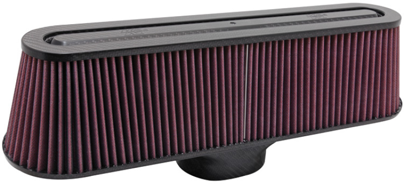 K&N Air Filter with Carbon Fiber Top and Base thumbnail 2