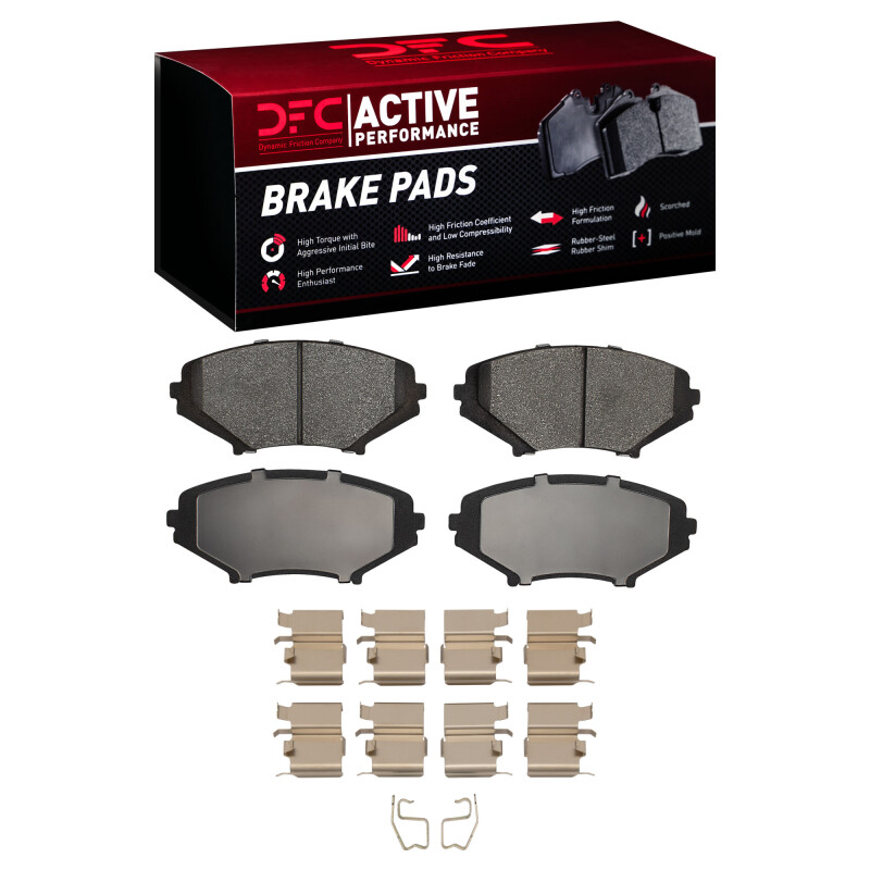 DFC 04-11 Mazda RX-8 Front & Rear Geoperf. Slotted Rotors w/ Active Perf. Pads (Incl. Hardware) (1x dfc1115-1008-01, 1x dfc1115-1009-01, 1x rnc613-80043L, 1x rnc613-80043R, 1x rnc613-80044L, 1x rnc613-80044R) thumbnail 2