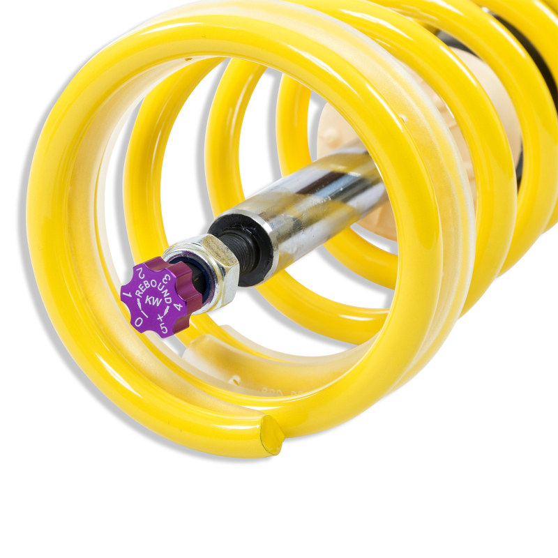 KW Variant 3 Coilover Kits 3522000J Kits, 3, 1.6 - 2.6 in. Lowered Front, 1.6 - 2.6 in. Lowered Rear, Shocks, Yellow Powdercoated Springs, BMW, Kit thumbnail 7