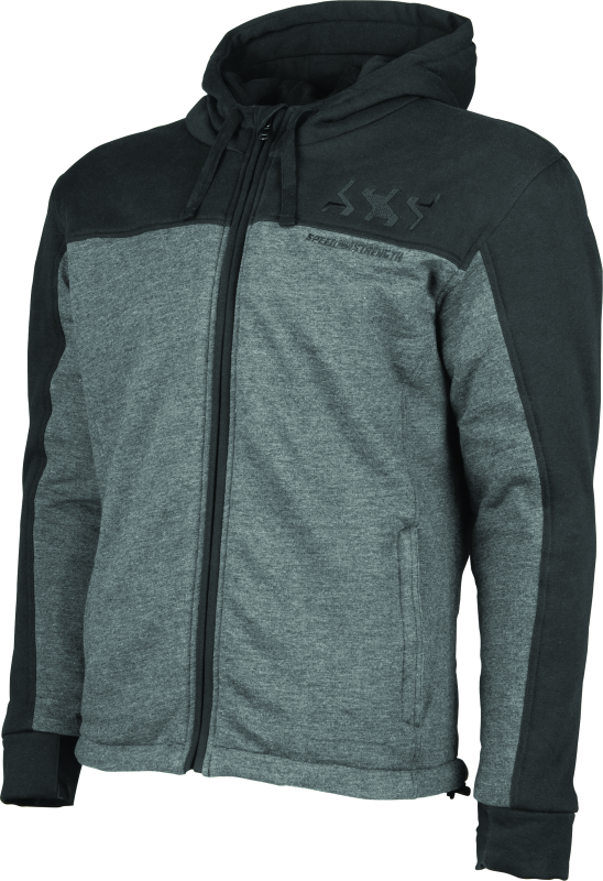 Speed and Strength Hammer Down Armored Hoody Black/Grey - XL thumbnail 3