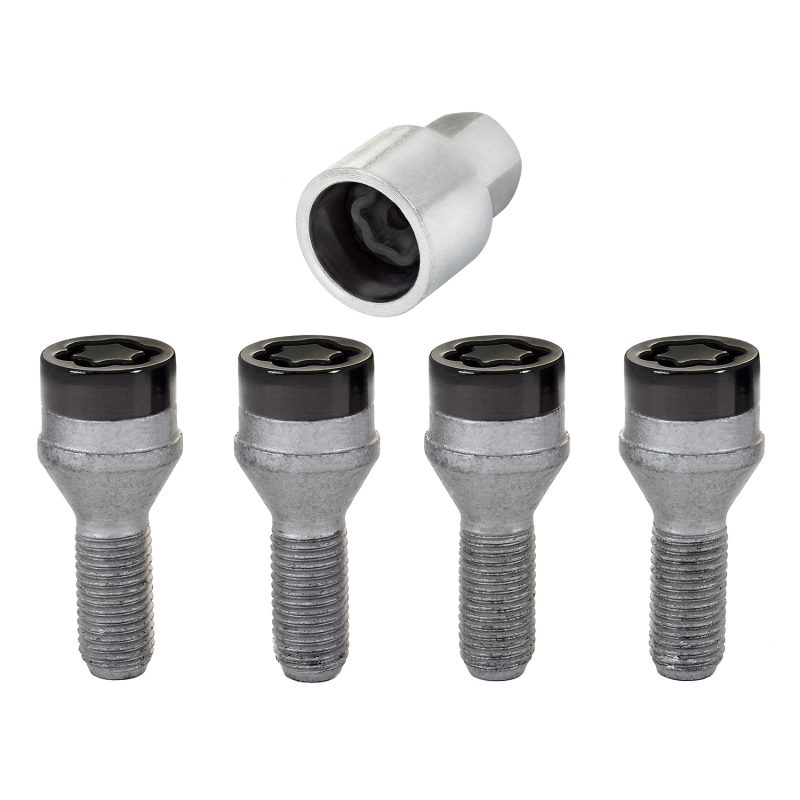 Cone Seat Style Wheel Lock Bolts-Black
