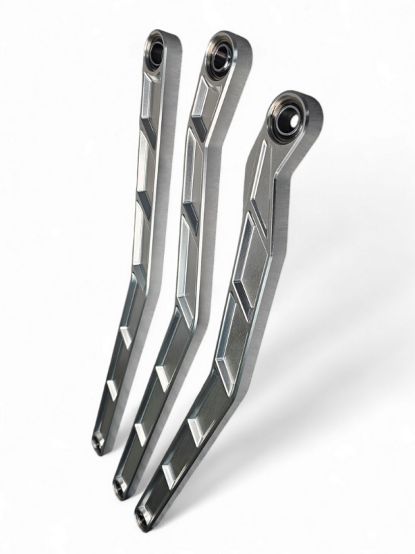 Elektric Offroad 2017+ Can-Am X3 Maverick High Clearance Radius Rods In Clear Finish For 72In
