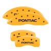 MGP 4 Caliper Covers Engraved Front & Rear Pontiac Yellow Finish Black Char 2004 Pontiac Bonneville thumbnail 8