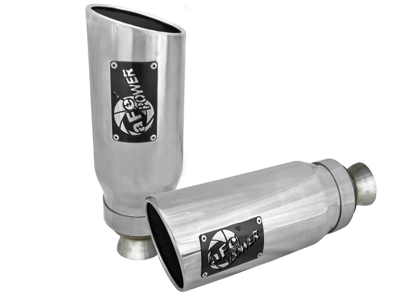 aFe MACH Force-XP 4-1/2in Steel OE Replacement Exhaust Tips - 2021+ Dodge Ram (5.7L V8) - Polished thumbnail 2