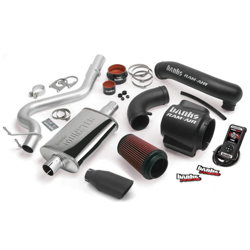 Banks Power 98-99 Jeep 4.0L Wrangler Stinger System - SS Single Exhaust w/ Black Tip thumbnail 3