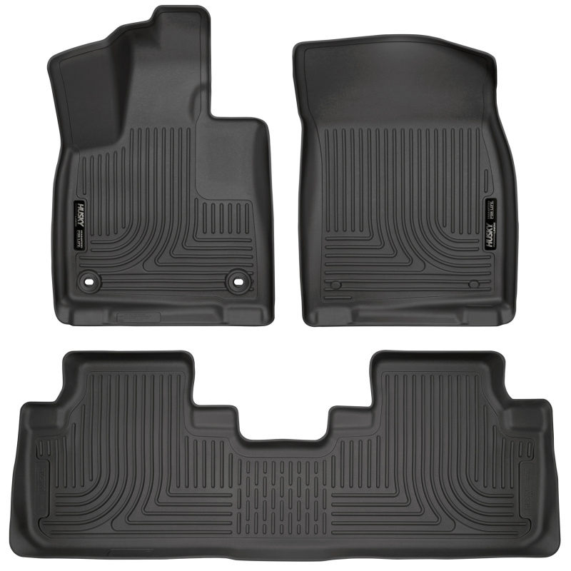 Husky Liners Weatherbeater 16-17 Lexus RX350 / 16-17 RX450H Front & 2nd Seat Floor Liners - Black thumbnail 2