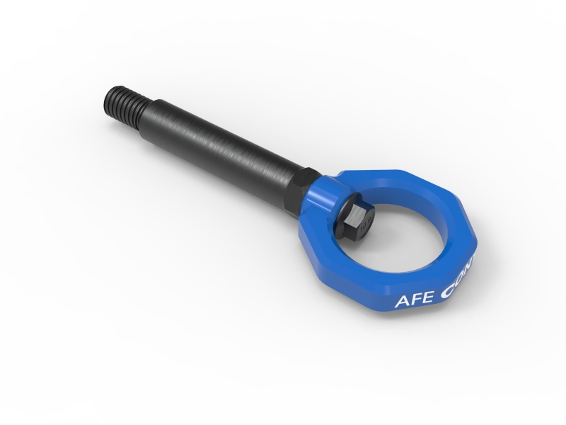 aFe CONTROL Rear Tow Hook Blue
