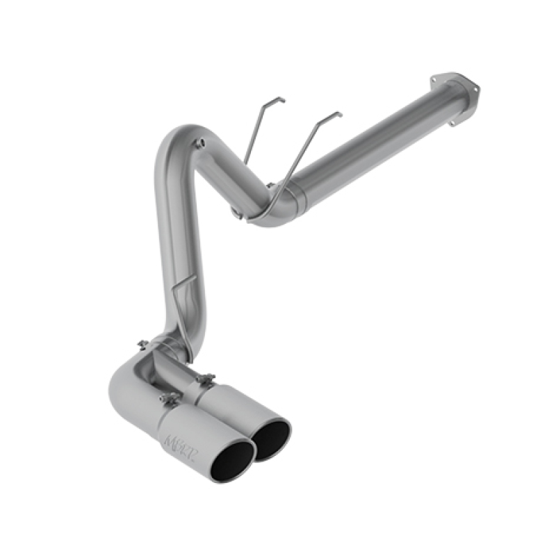MBRP 17-19 Ford F-250/350/450 6.7L 4in Filter Back Single Side Dual Exit T409 Exhaust System thumbnail 4