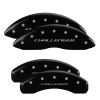 MGP 4 Caliper Covers Engraved Front & Rear Block/Challenger Black finish silver ch thumbnail 8