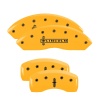 MGP 4 Caliper Covers Engraved Front Lincoln Engraved Rear Star logo Yellow finish black ch thumbnail 8