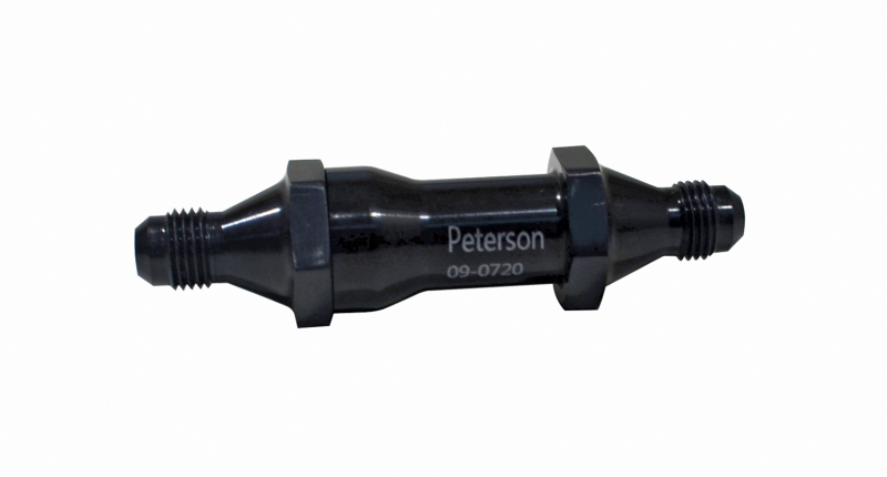 Peterson Fluid Systems Inline Fuel Filter 60 Micron -6AN
FILTER ASSEMBLY